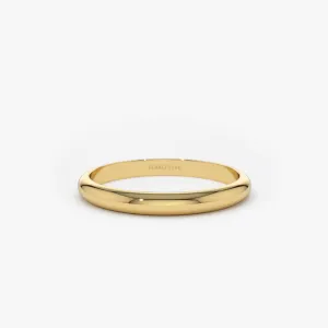14k Classic Dome 2MM Band