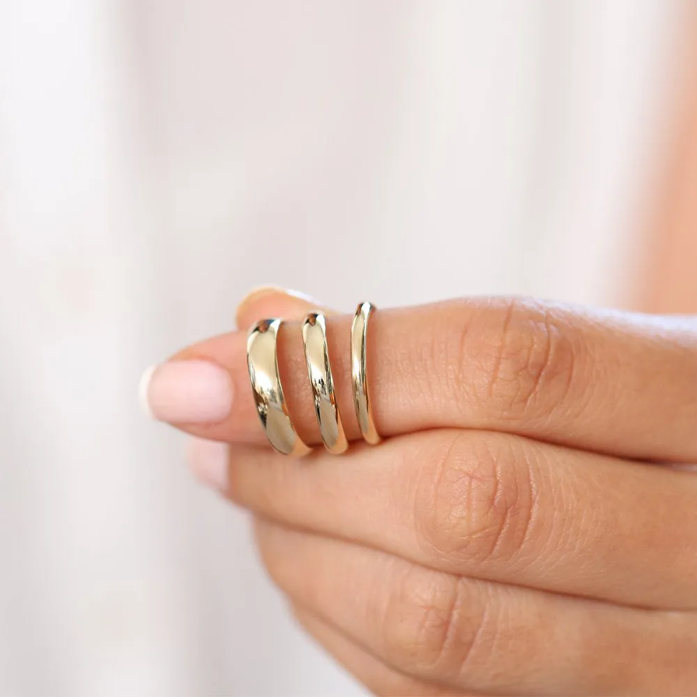 14k Classic Dome 2MM Band