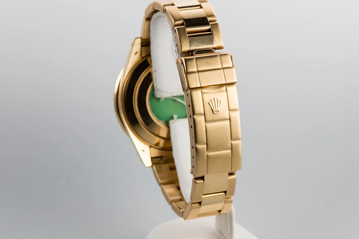 1989 Rolex 18K YG Submariner 16618 Purple Dial