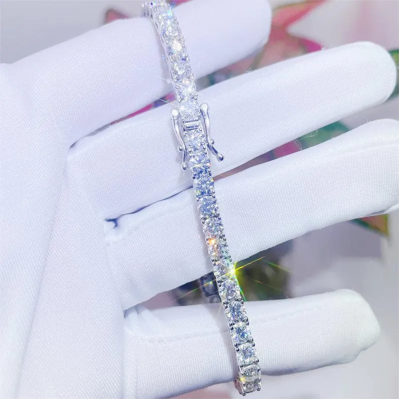 3mm Moissanite Tennis Bracelet