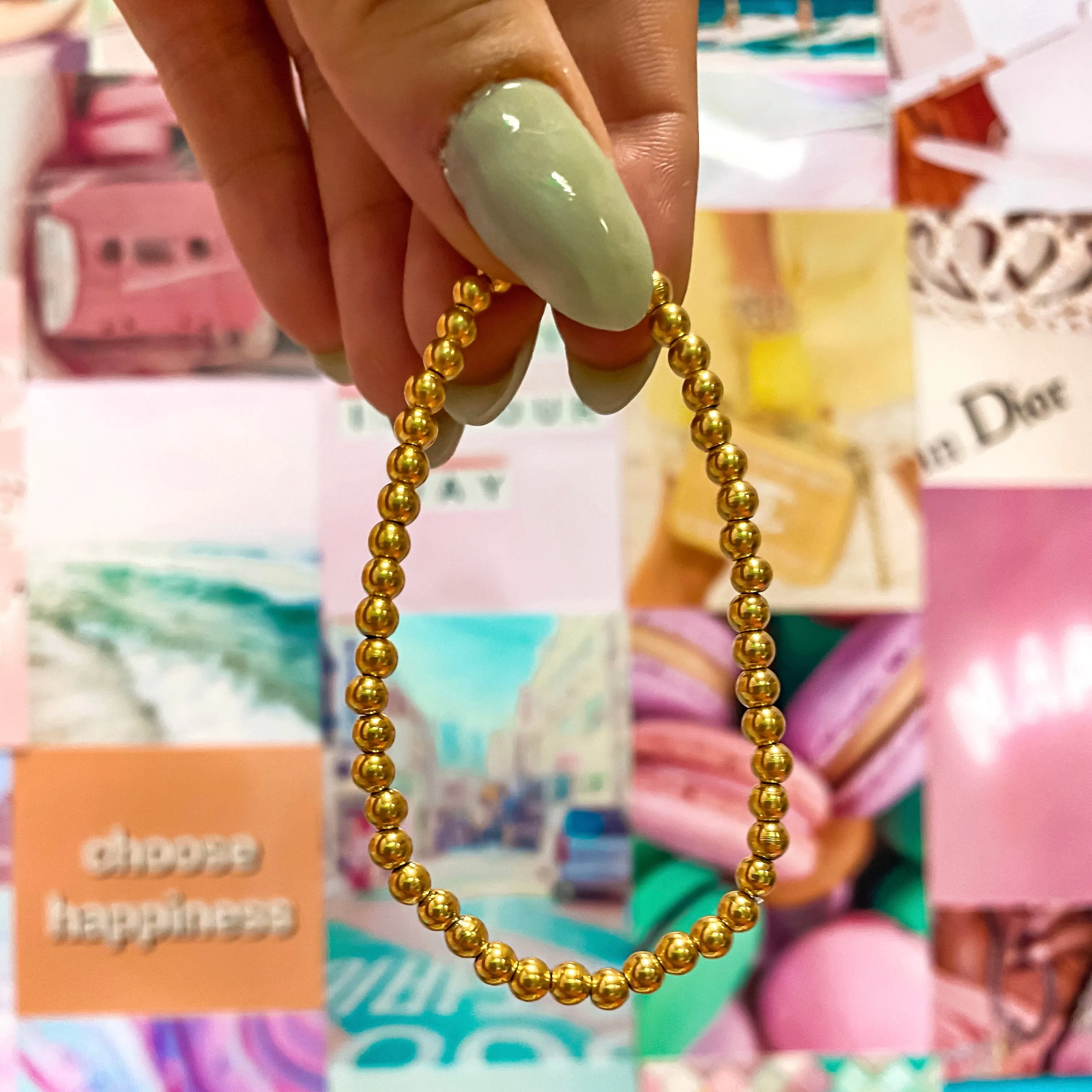4mm Gold Bracelet