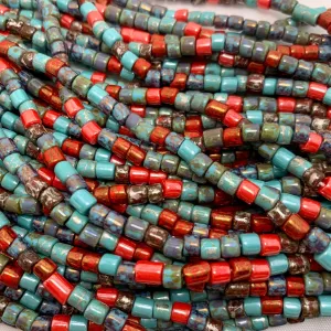 6/0 Aged Red Paradis Picasso Bugle Mix 12.5gr
