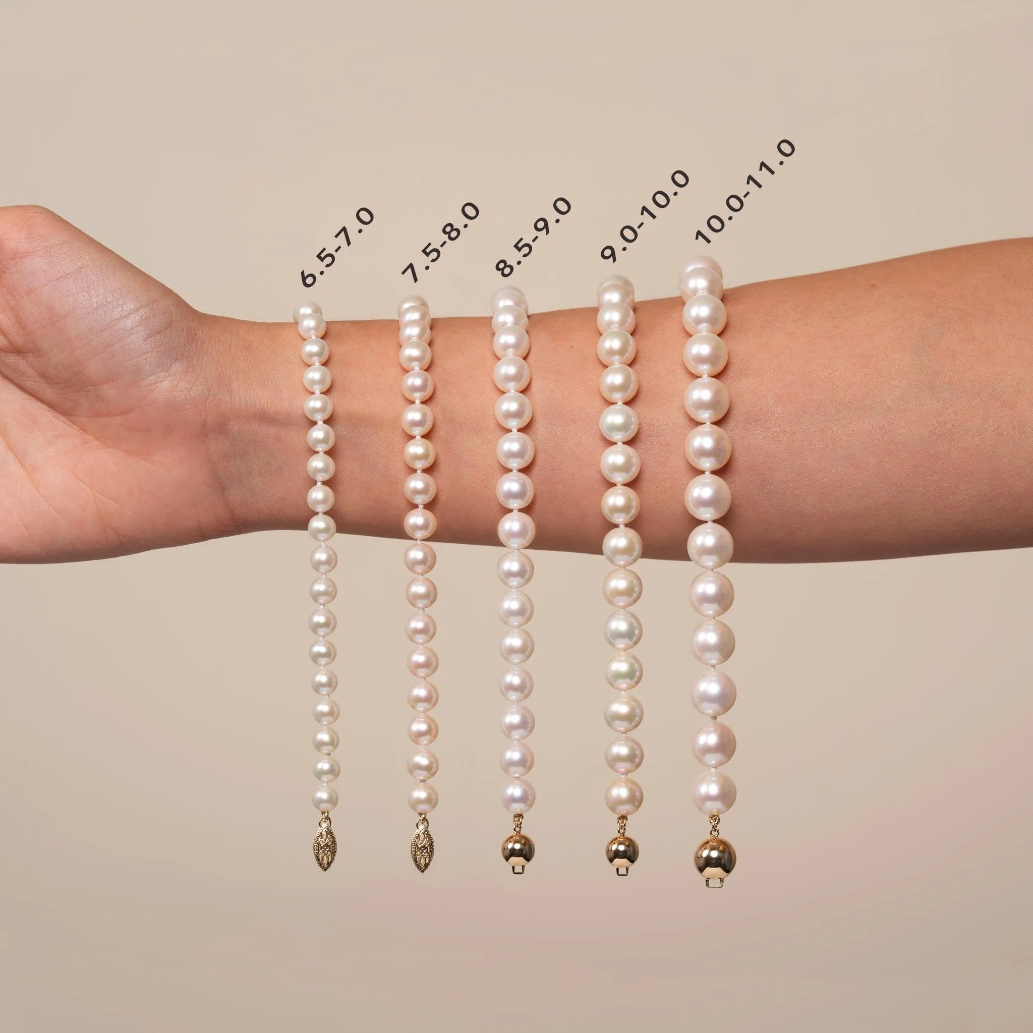 8.5-9.0 mm Multicolor Freshwater AA  Pearl Bracelet