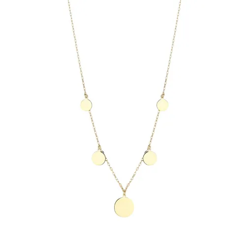 9ct Gold Disc Necklace