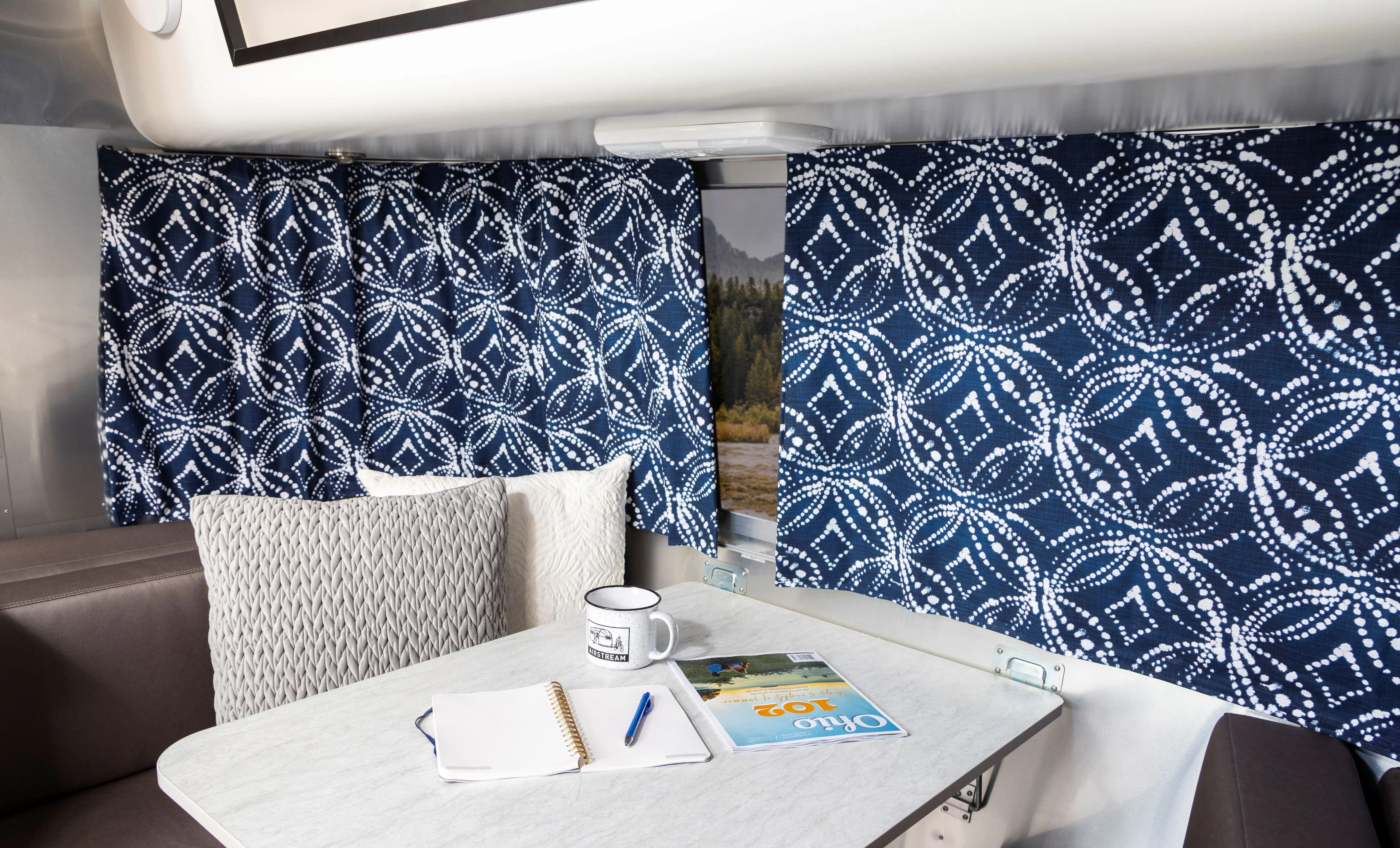 Airstream Printed Custom Curtains for Sport Travel Trailers