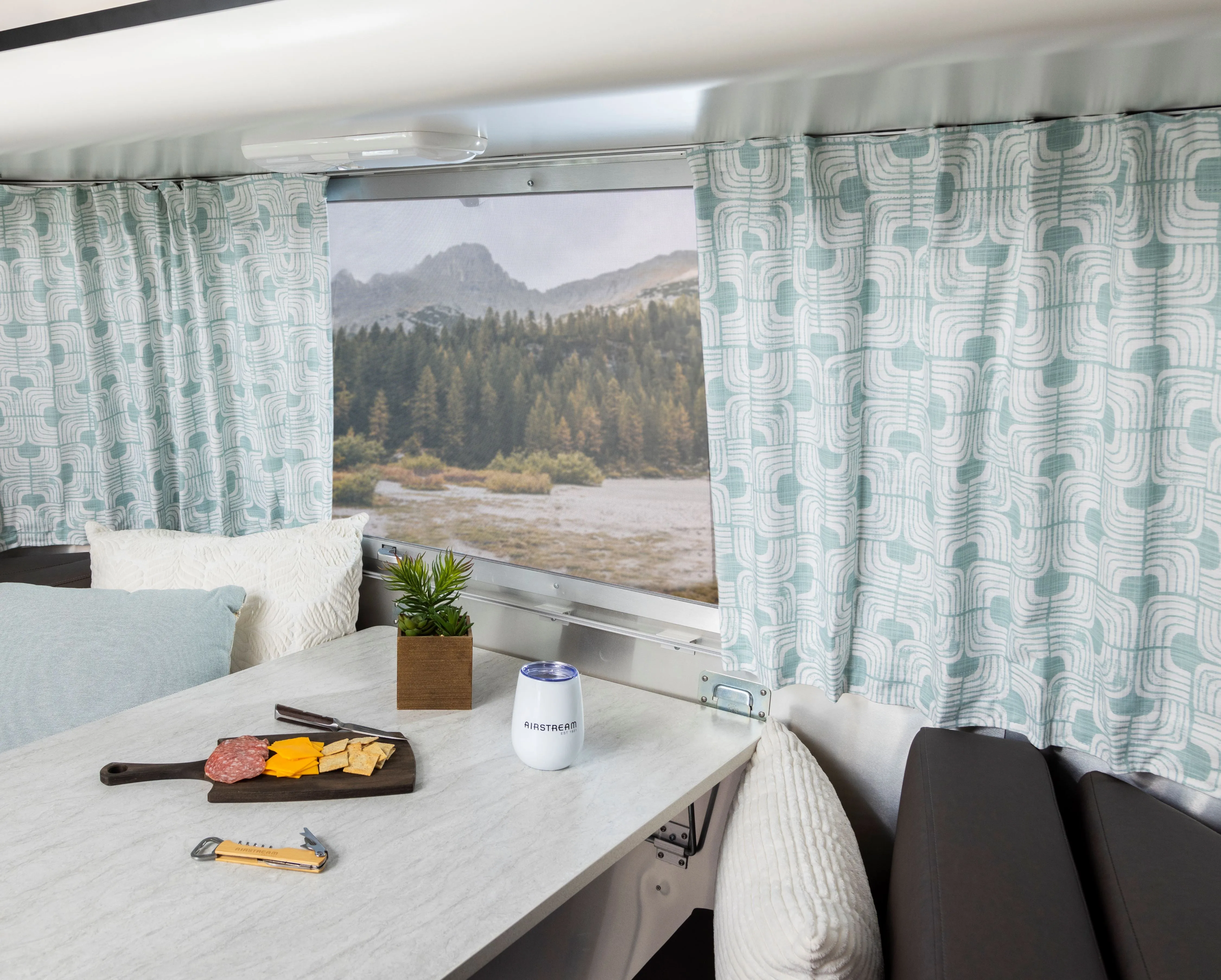 Airstream Printed Custom Curtains for Sport Travel Trailers