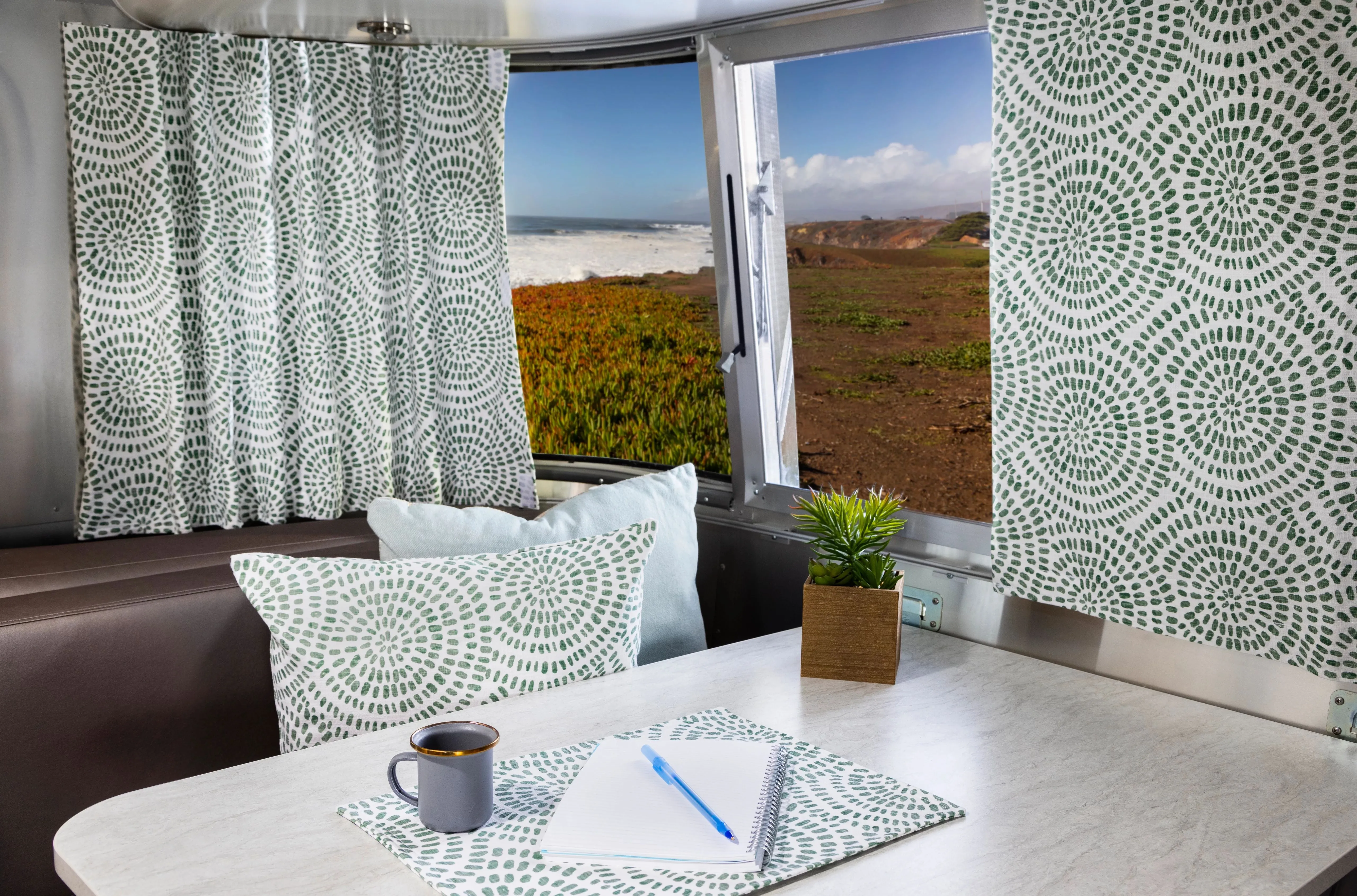 Airstream Printed Custom Curtains for Sport Travel Trailers