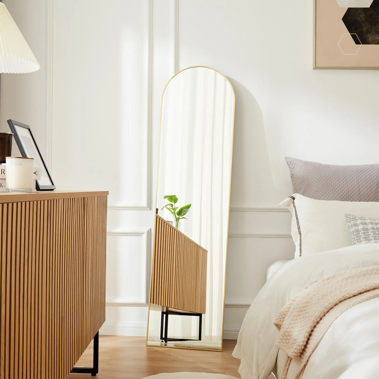 Arched Full Length Mirror  Full Body Mirror Floor Mirror Standing Hanging or Leaning Wall