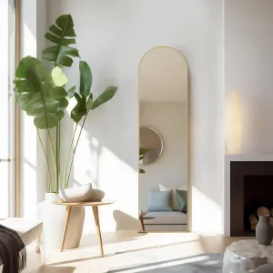 Arched Full Length Mirror  Full Body Mirror Floor Mirror Standing Hanging or Leaning Wall