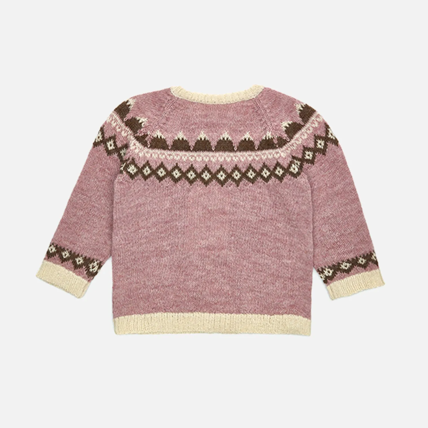 Baby & Kids Alpaca Mountain Cardigan - Rose