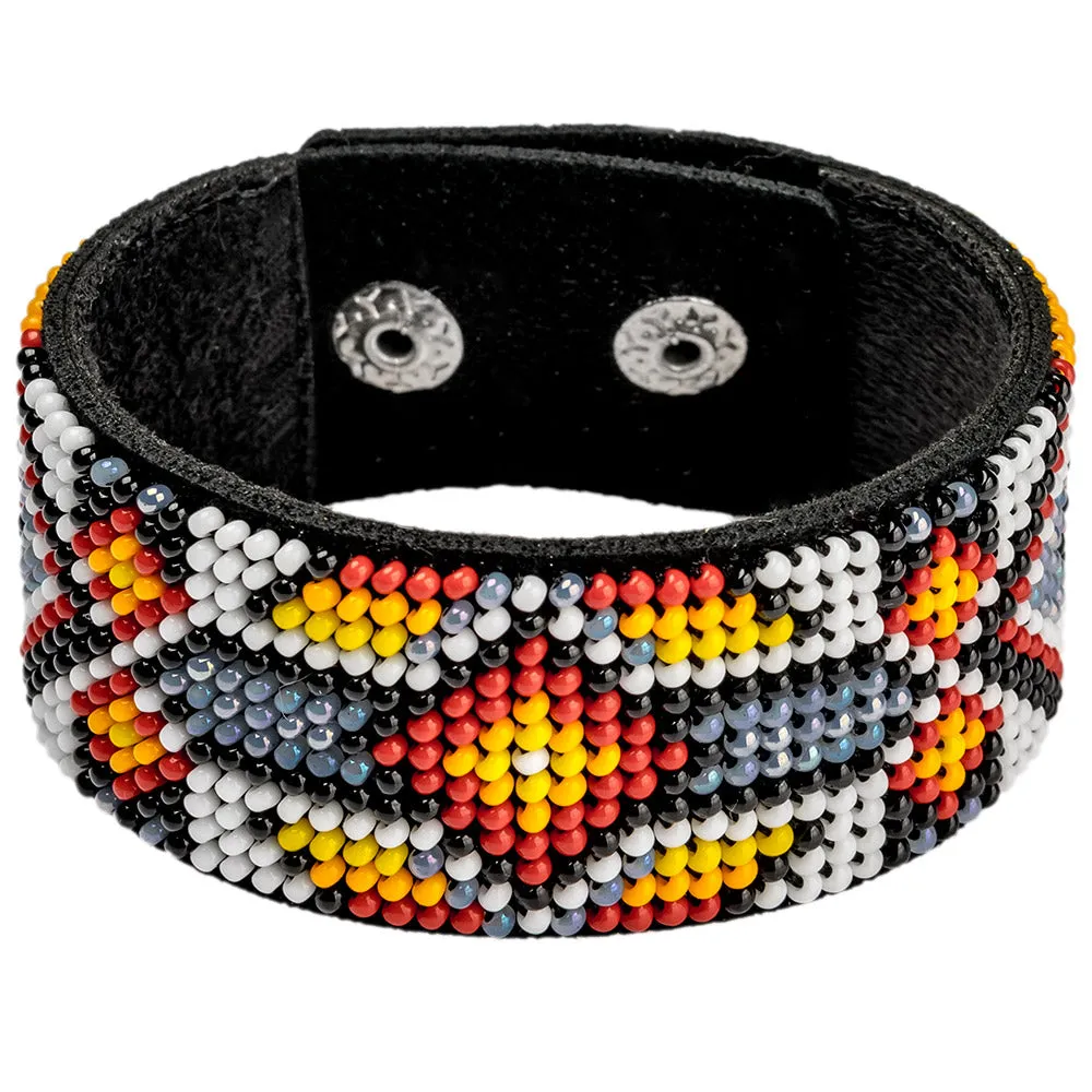 Bead embroidery kit on artificial leather FLBB-010