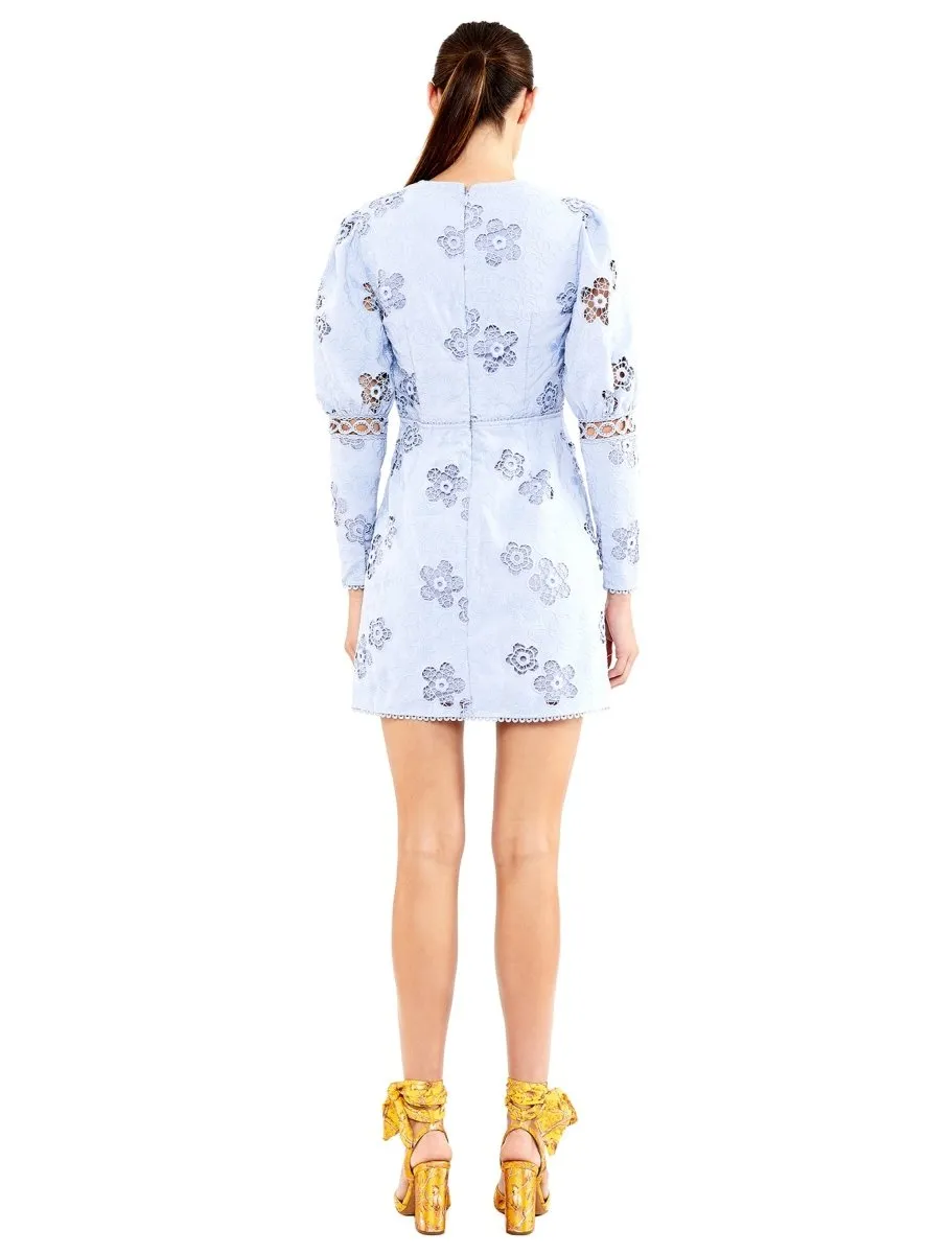BLUE HUE LS MINI DRESS