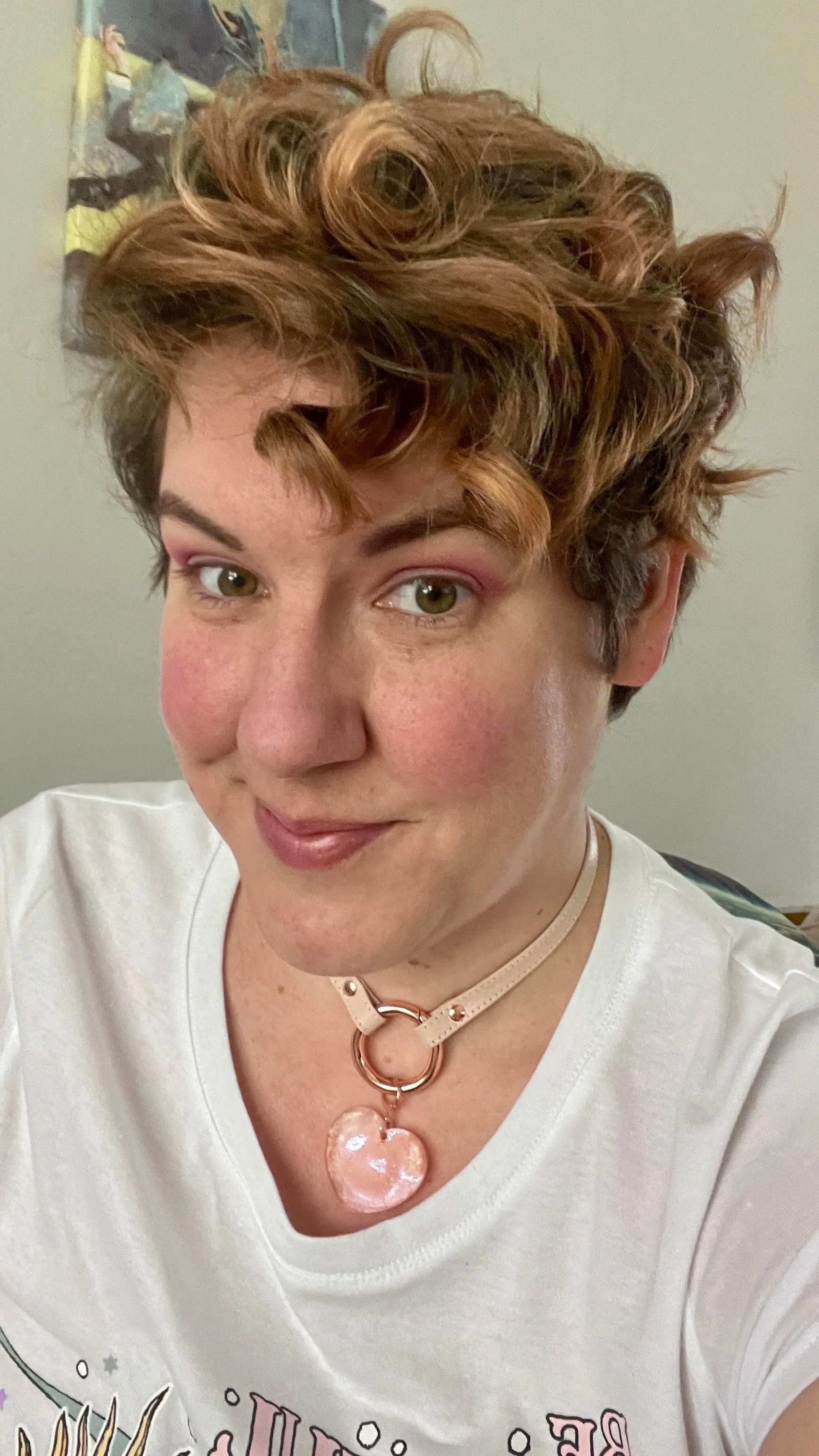 Blush Pink & Rose Gold Sleek Ring of O Collar