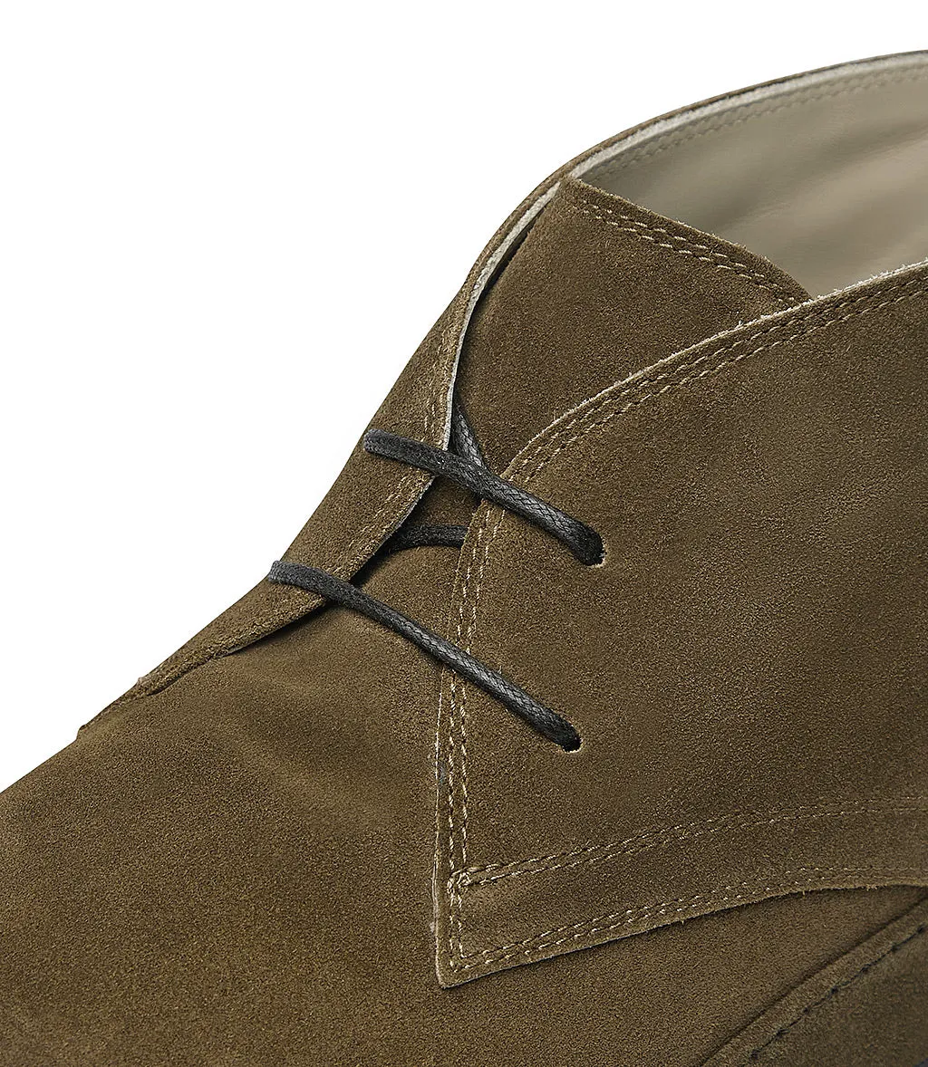 Brown suede desert boots