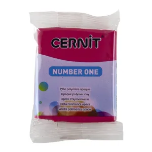 Cernit Number One Polymer Clay - Carmine 2oz (56g) block