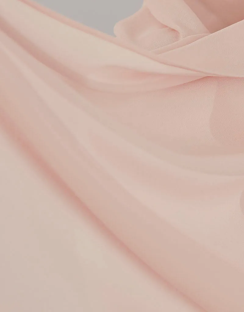 Chiffon Shawl - Shades of Light Pink