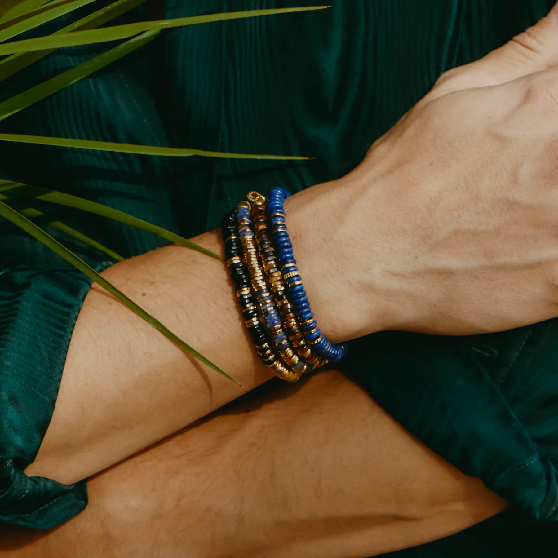 Constellation Bracelet In Yellow Gold & Tiger Eye