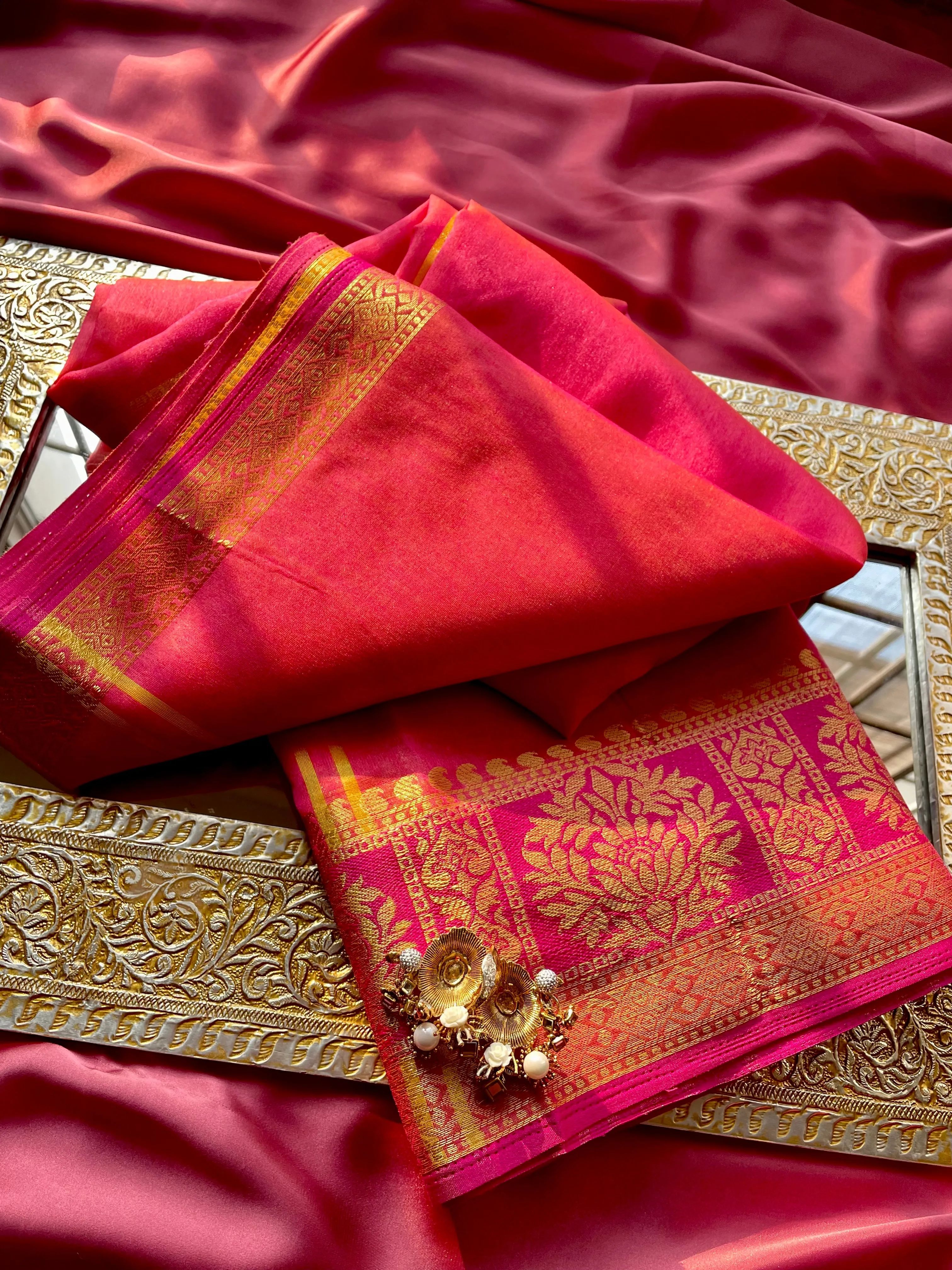 Dholki Cotton Silk: Suraj Mukhi