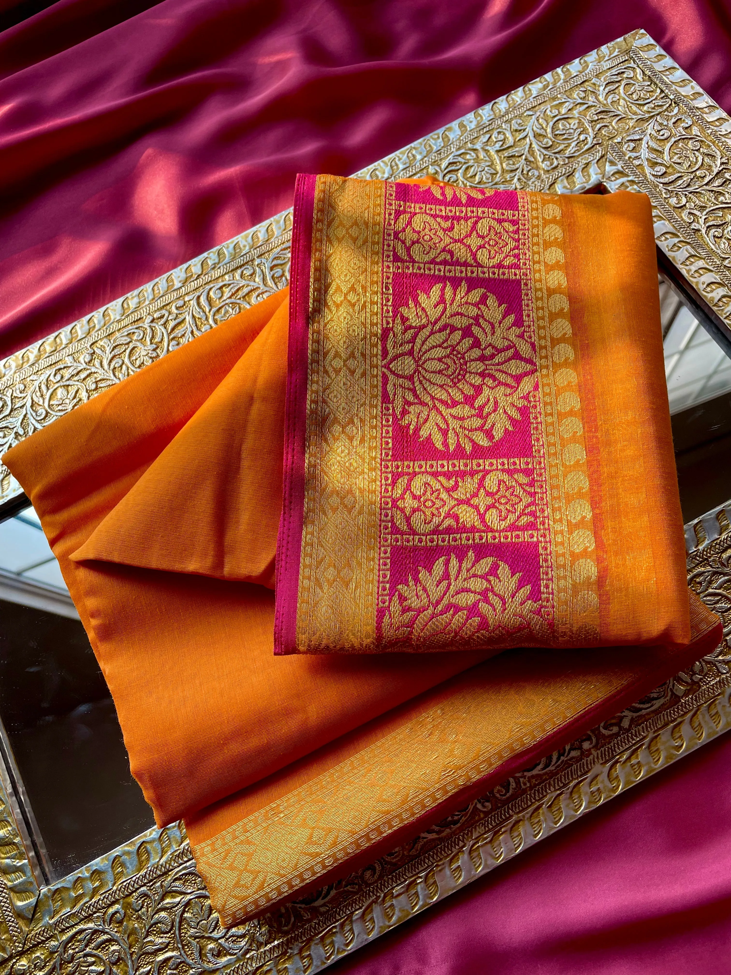 Dholki Cotton Silk: Suraj Mukhi