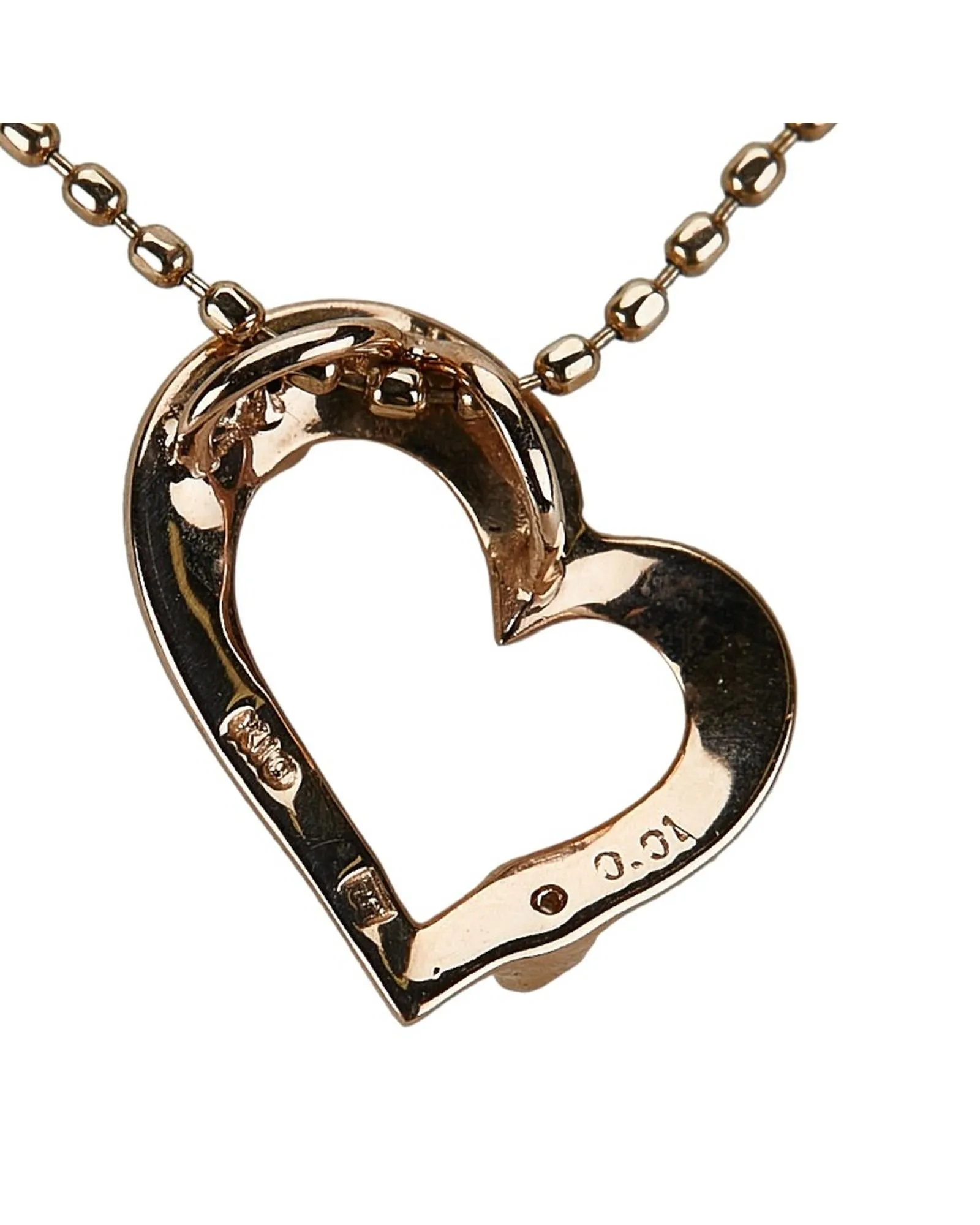 Diamond Heart Pendant Necklace in 10k Gold