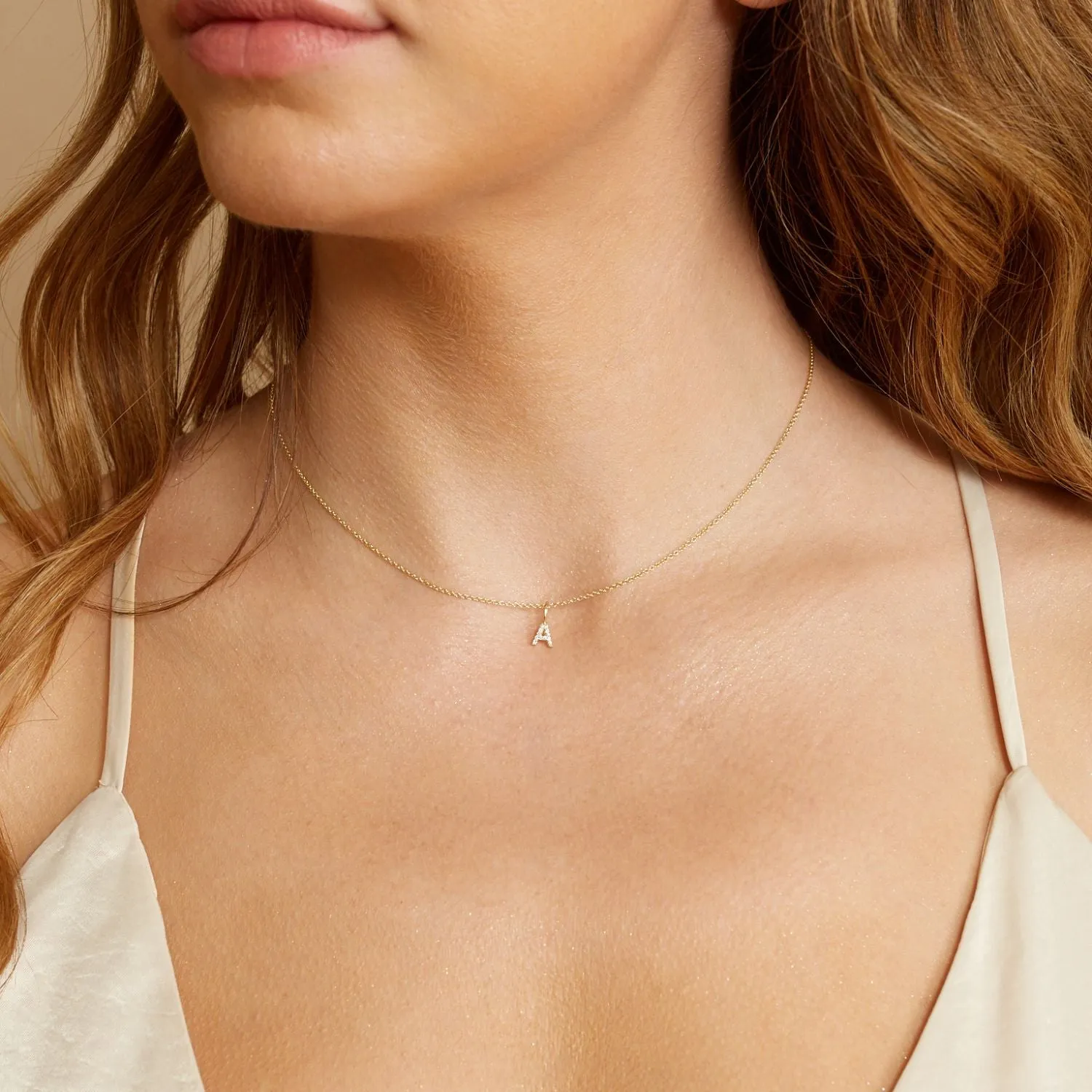 Diamond Pave Letter Charm