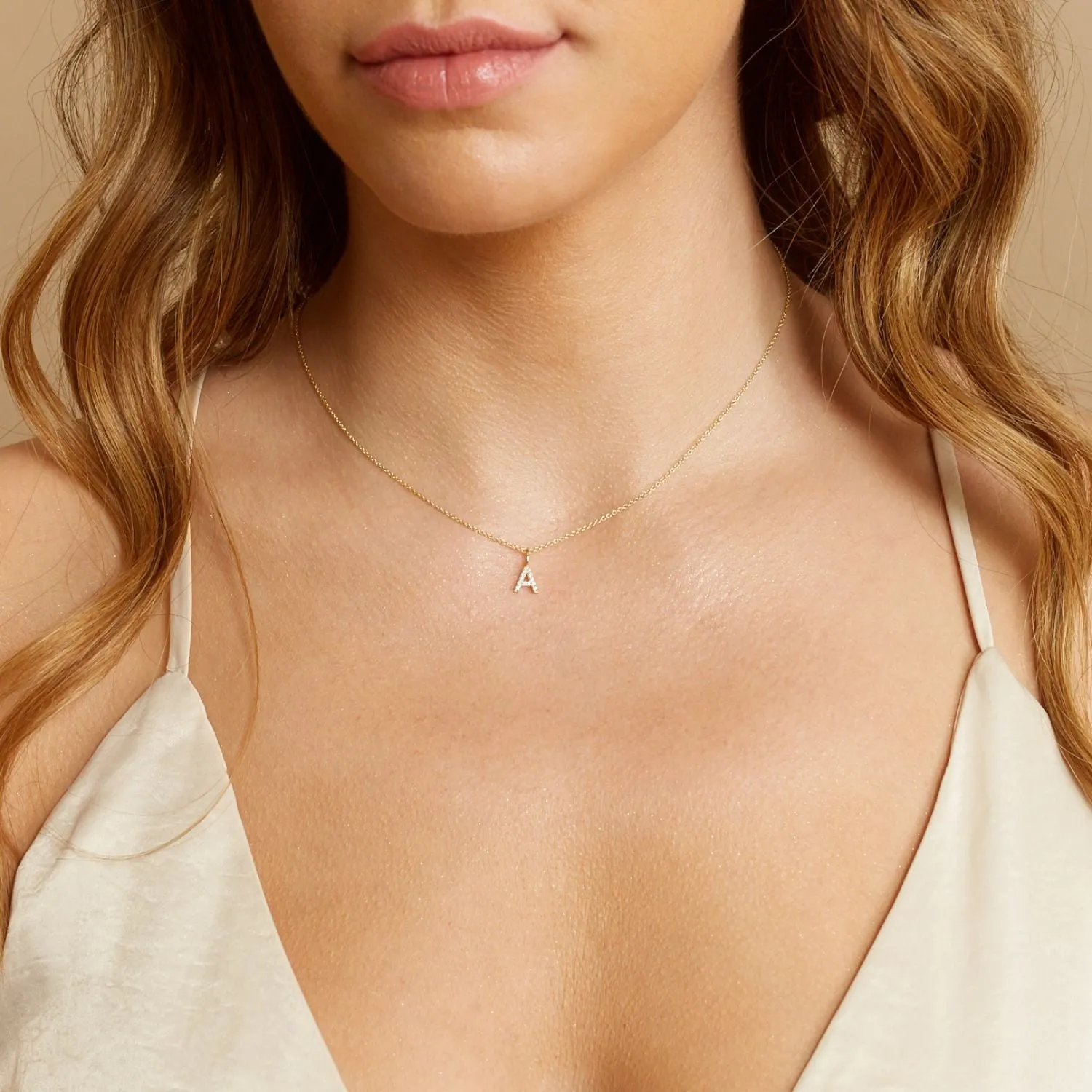 Diamond Pave Letter Charm