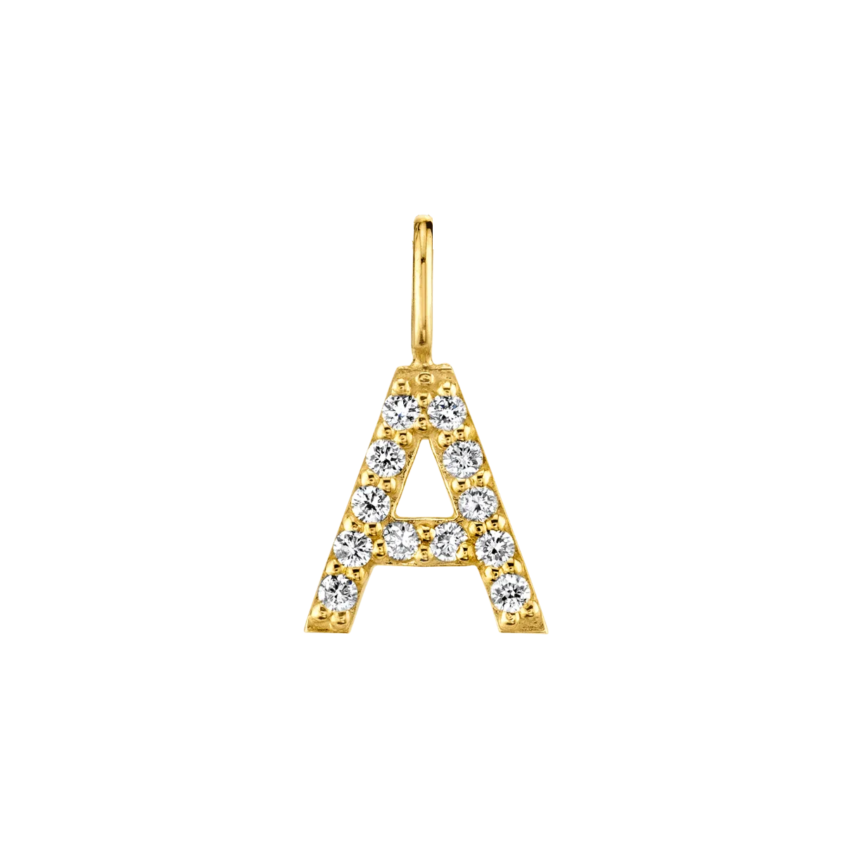 Diamond Pave Letter Charm
