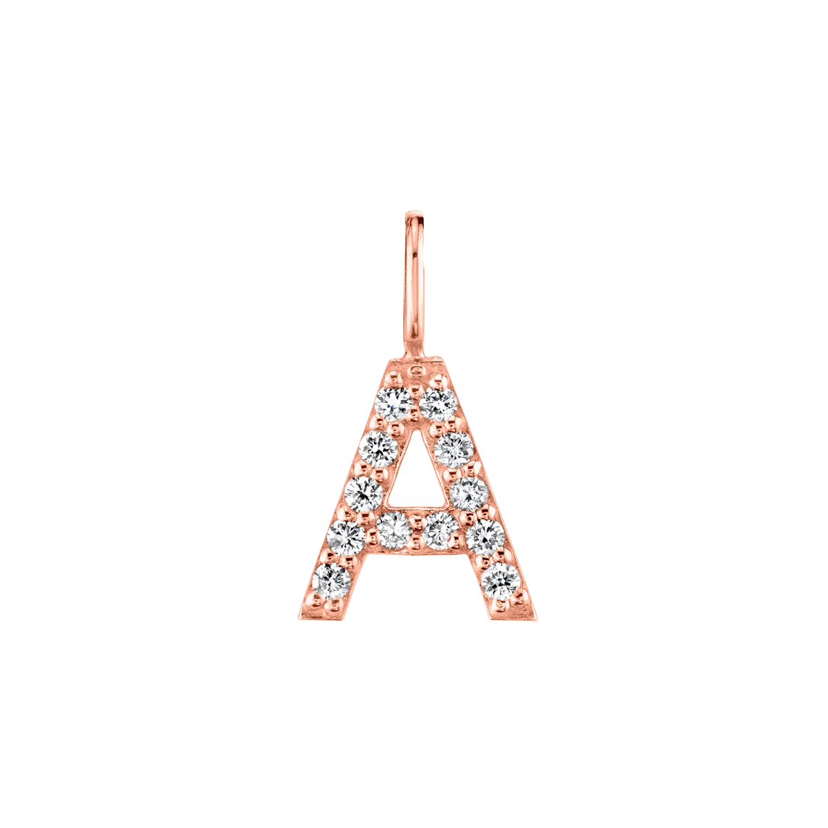 Diamond Pave Letter Charm