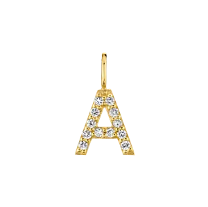 Diamond Pave Letter Charm