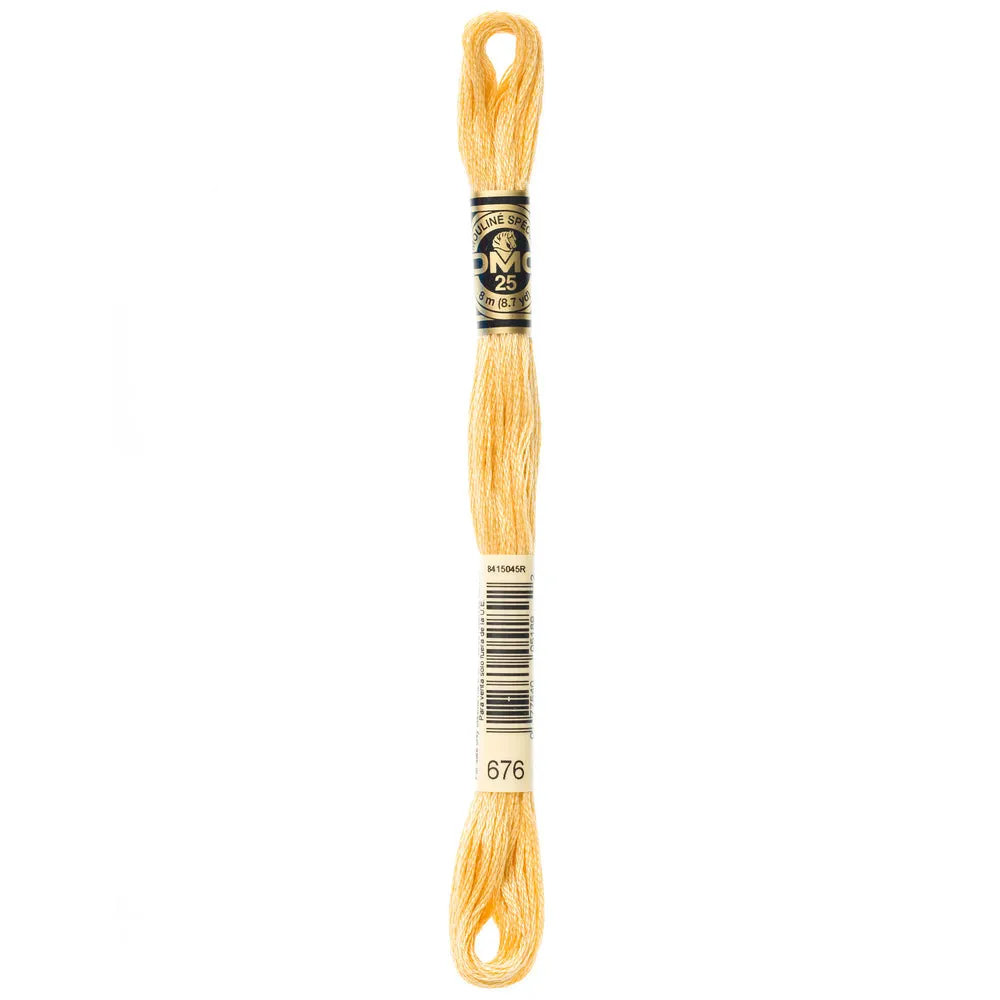 DMC Embroidery Floss, Yellow Palette