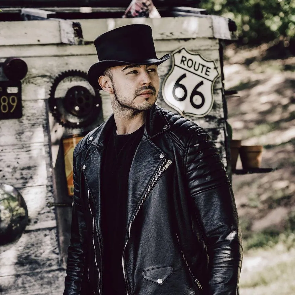 El Dorado | Mens Leather Top Hat