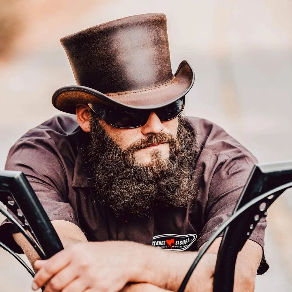 El Dorado | Mens Leather Top Hat