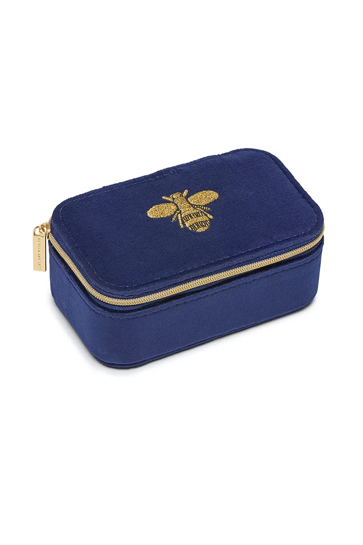 Embroidered Bee Mini Jewellery Box