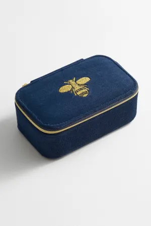 Embroidered Bee Mini Jewellery Box