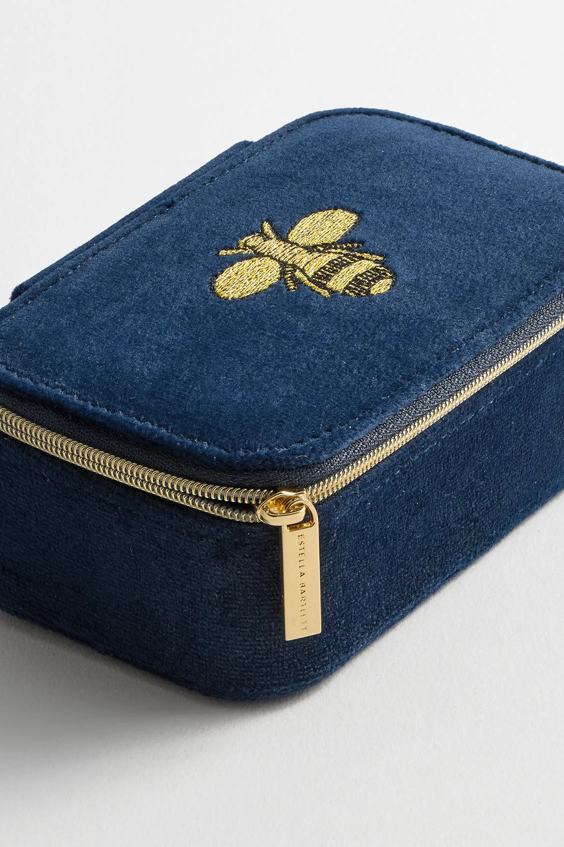 Embroidered Bee Mini Jewellery Box