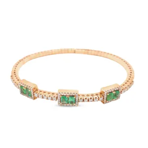 Emerald Bangle Bracelet