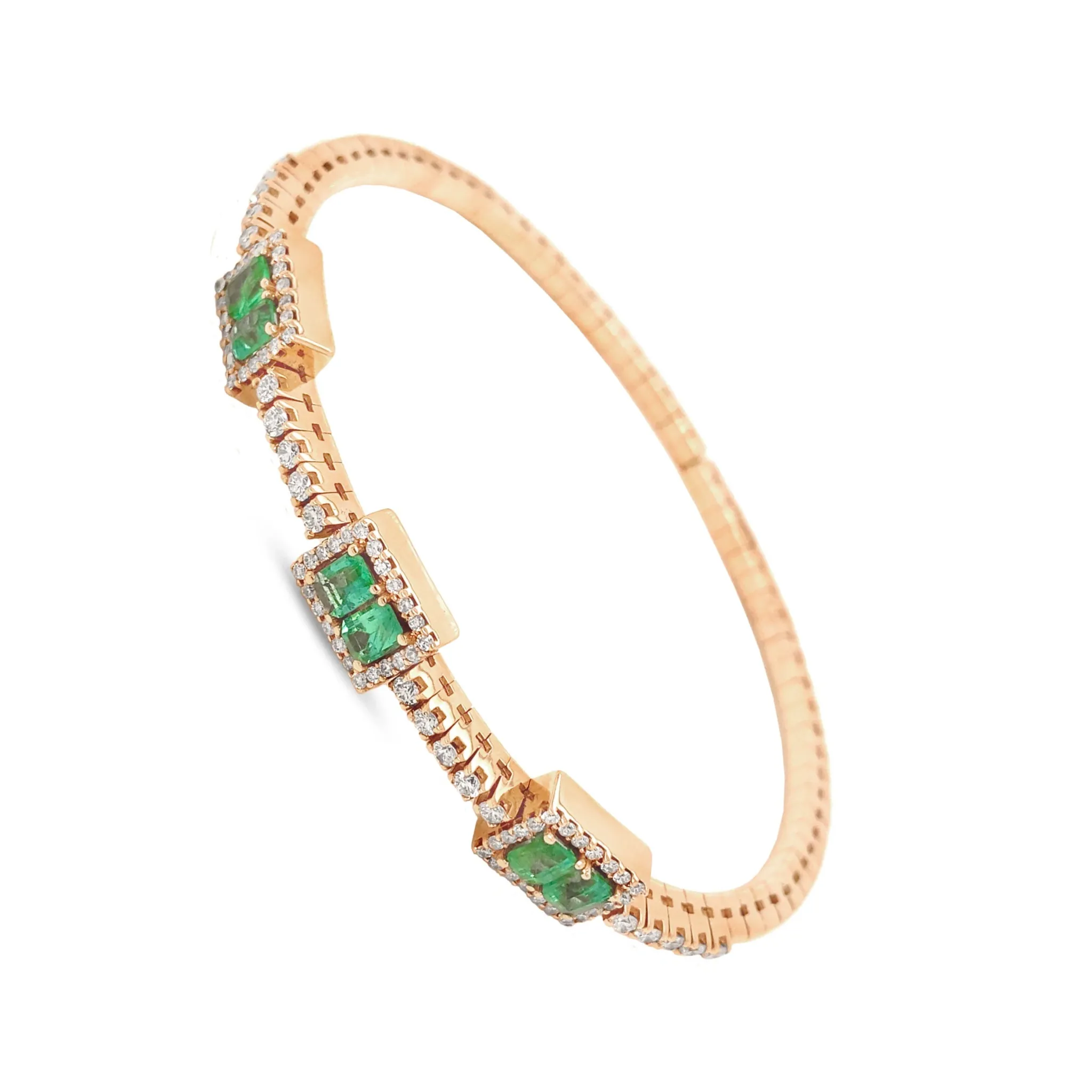 Emerald Bangle Bracelet