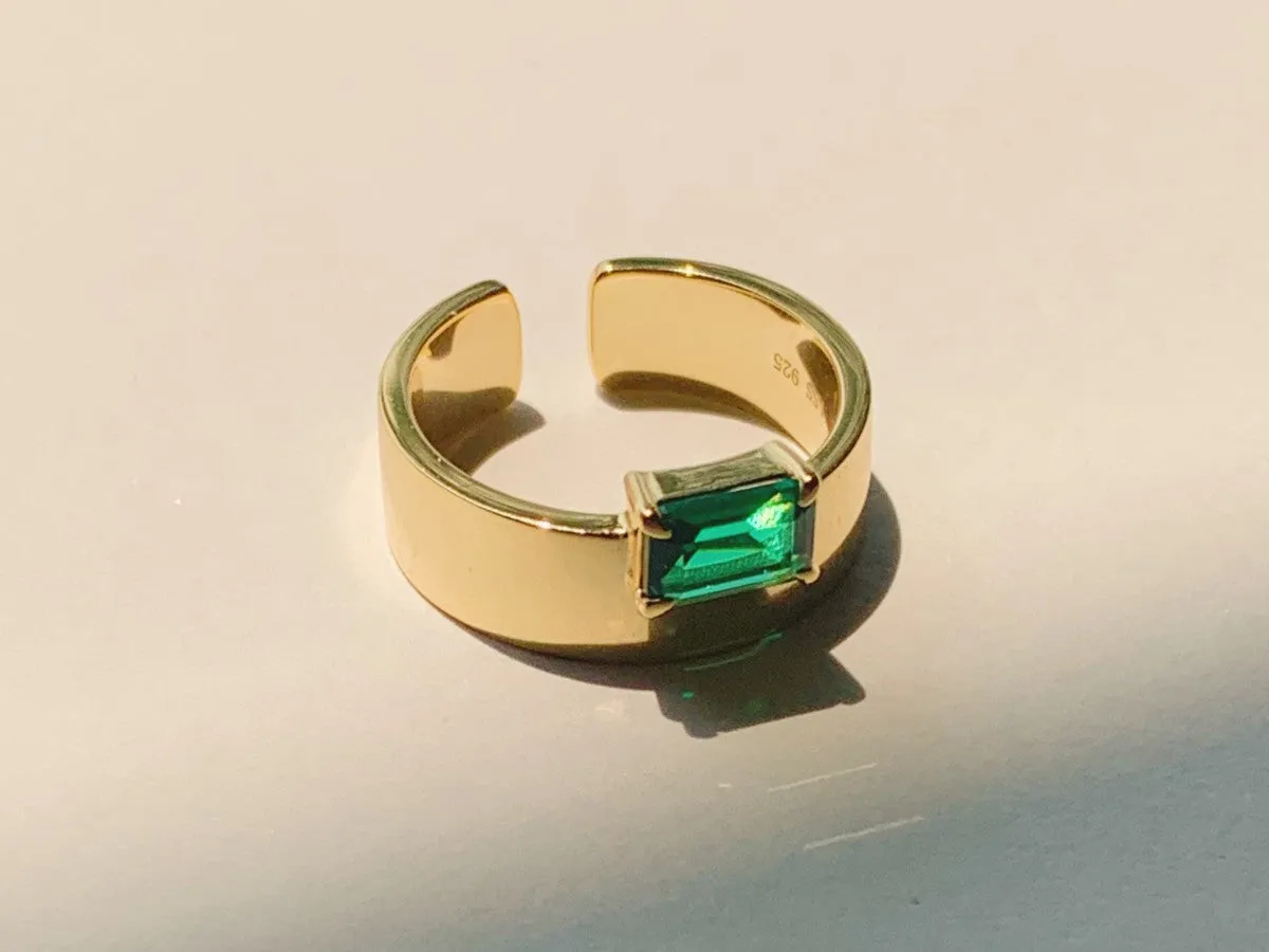 Emerald Monolith Ring