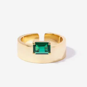 Emerald Monolith Ring