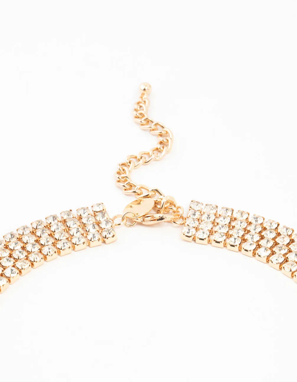 Gold Diamante Layered Necklace