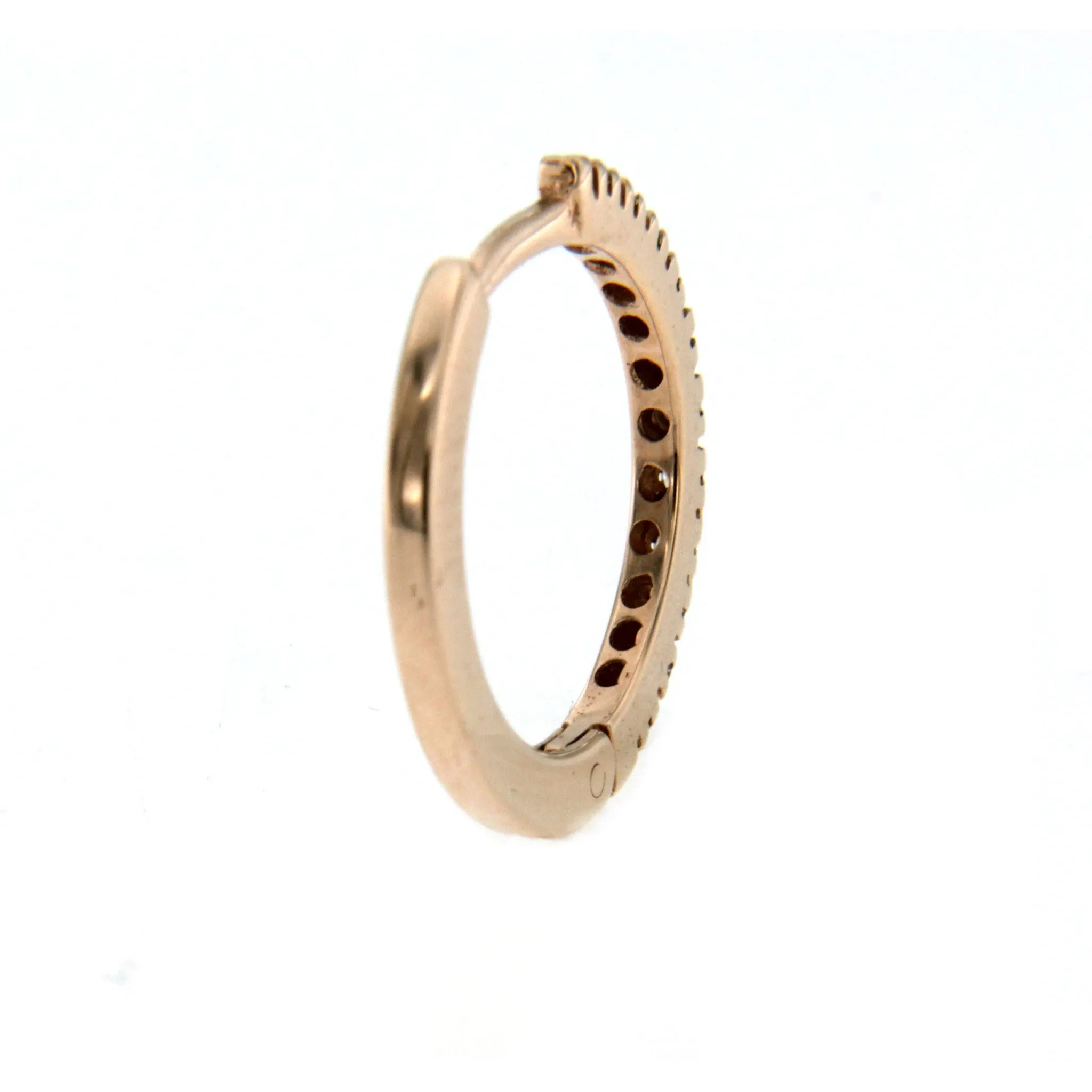 Gold Diamond Hoop Earrings