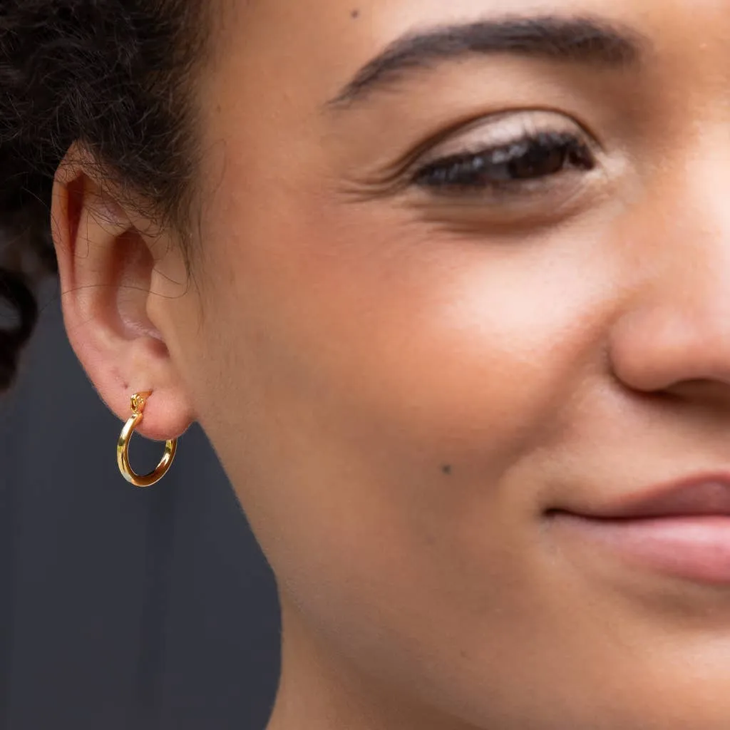 Interchangeable Charm Earring - Aqua Terra / Peace / Gold