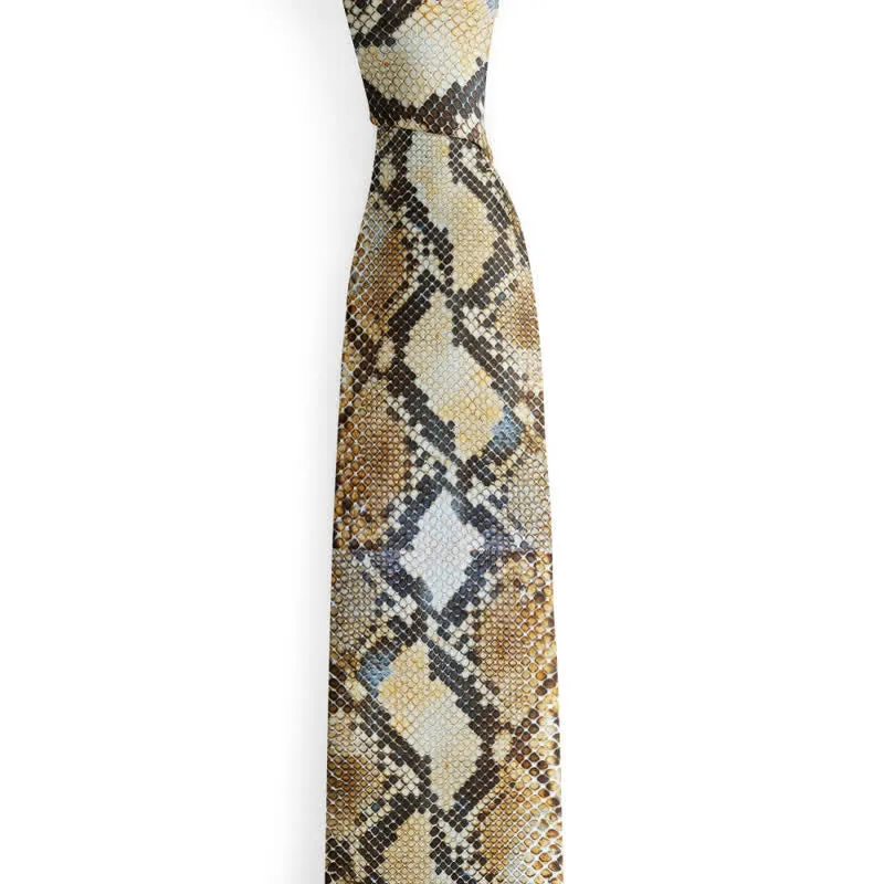 Men's Fun Stylish Animal Skin Printed Necktie