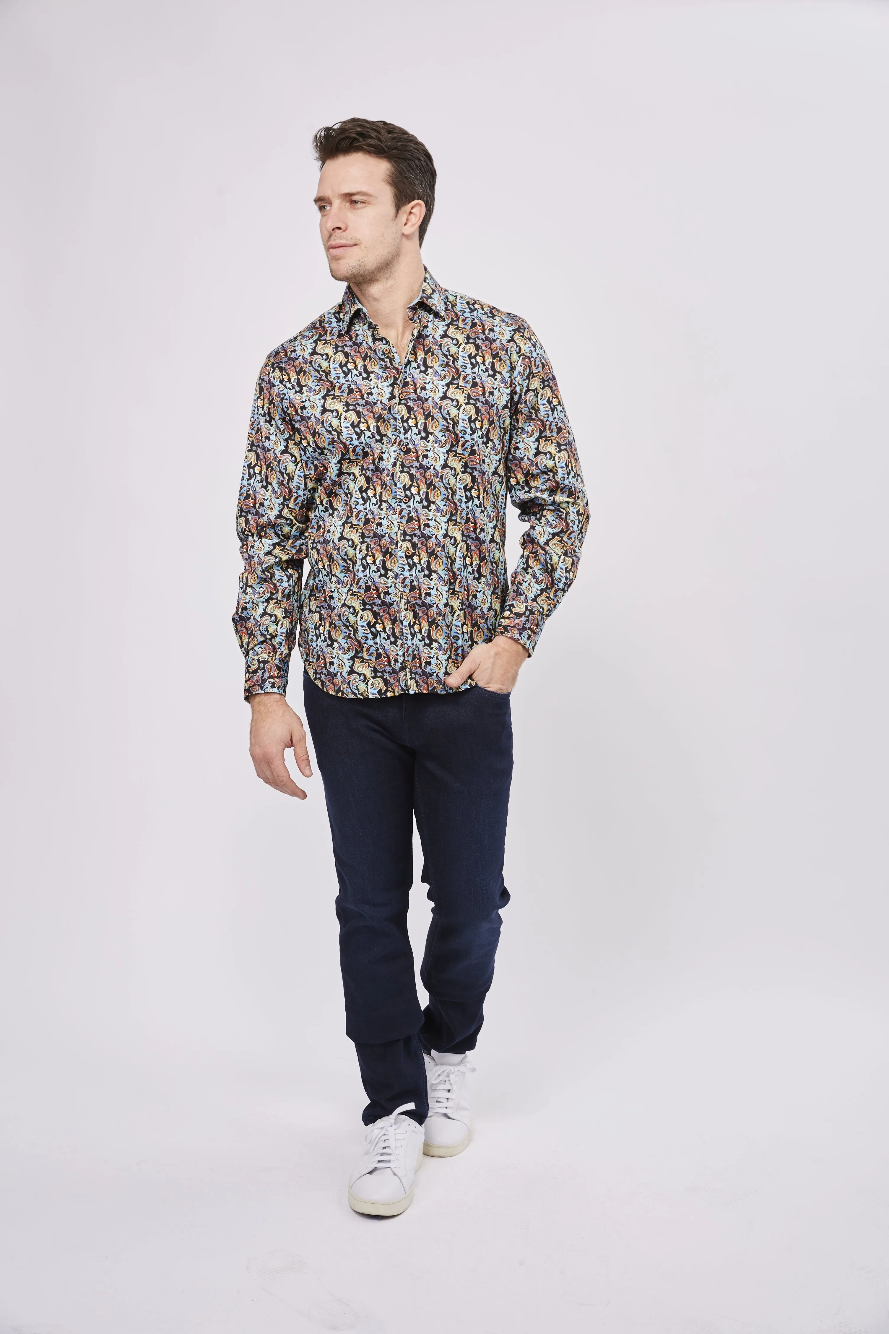 Paisley Print Sport Shirt