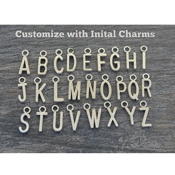 Personalized Horse Letter Charm Bracelet - Pick Color