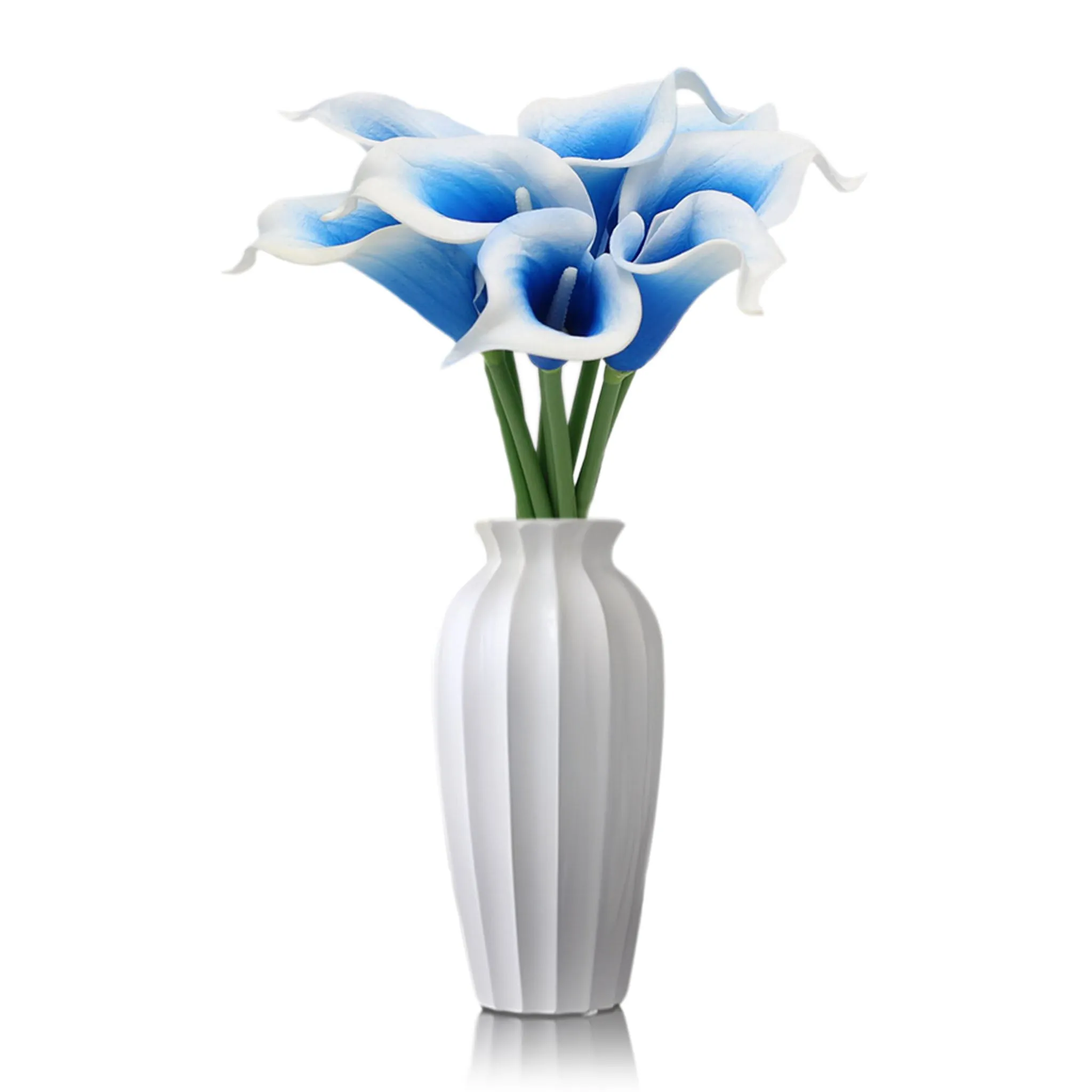 Picasso Calla Lily Blue Bridal Bouquet Wedding Flowers