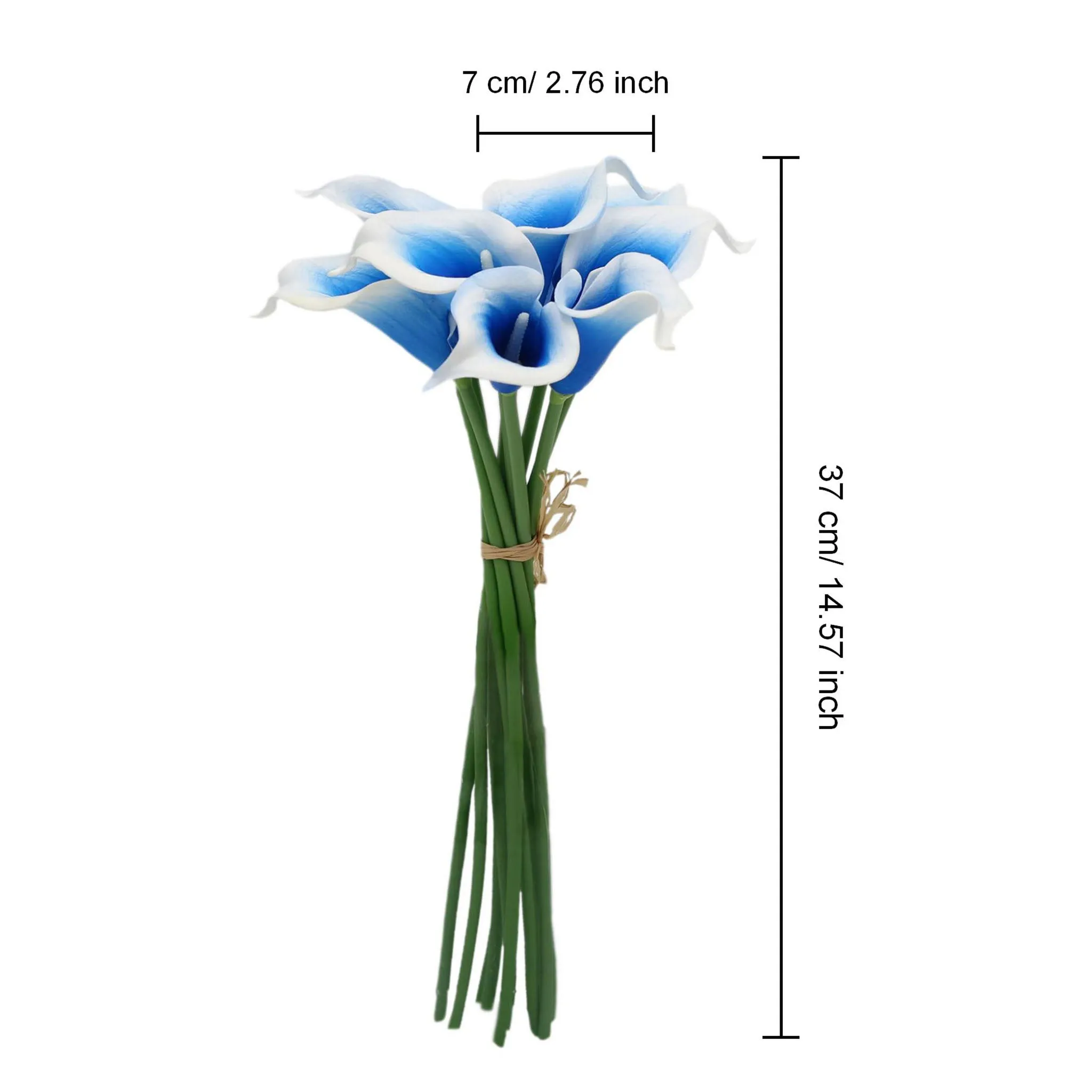 Picasso Calla Lily Blue Bridal Bouquet Wedding Flowers