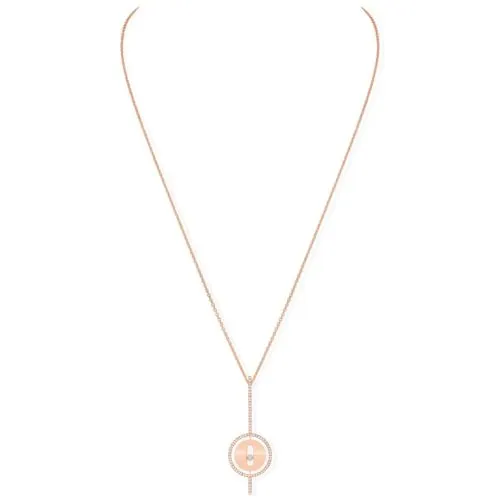 Pink Gold Diamond Necklace