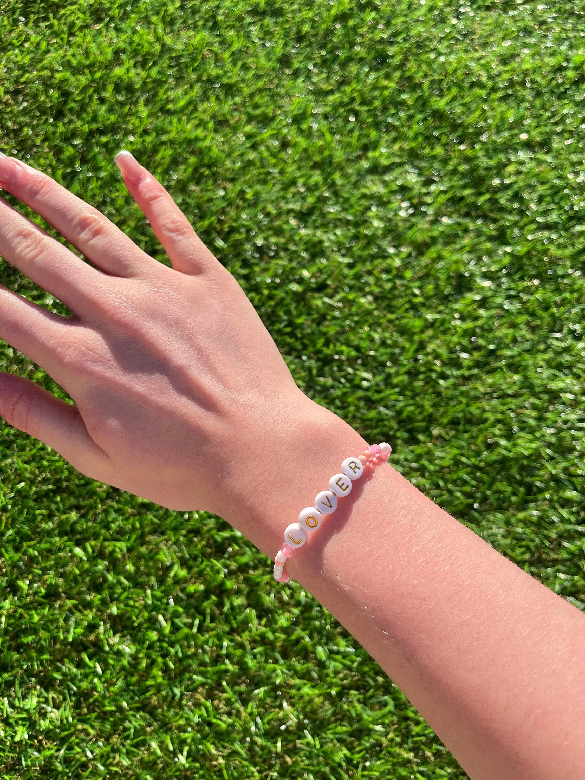 Taylor swift ‘LOVER’ seed bead bracelet!