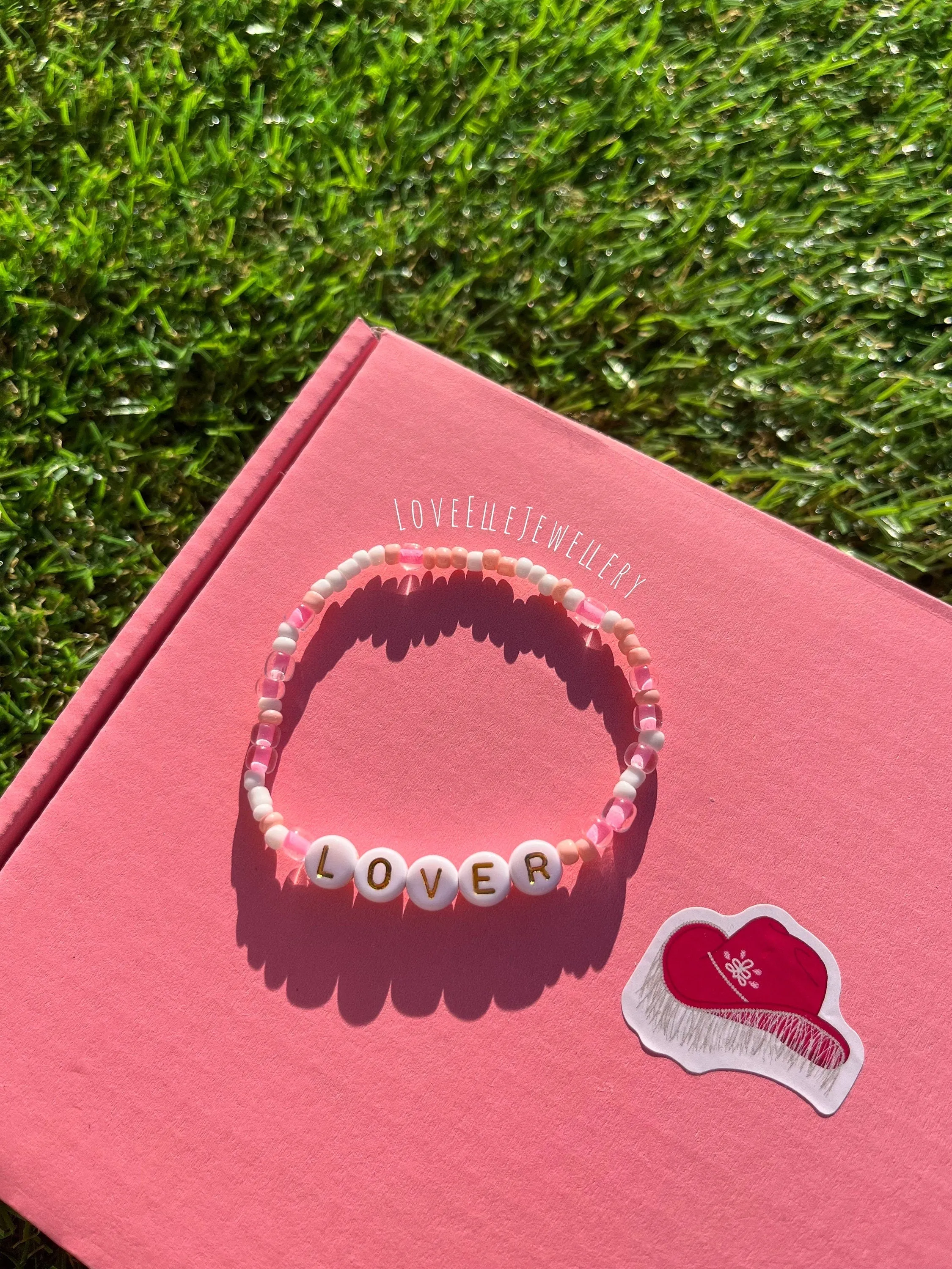 Taylor swift ‘LOVER’ seed bead bracelet!